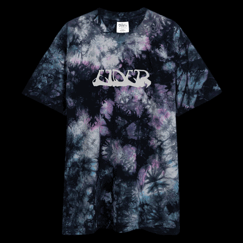 ELDER Classic Logo Embroidered Tie-Dye Oversized Shirt - LIMITED EDITION