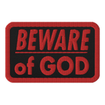STEALWORKS Beware Of God Embroidered Patch