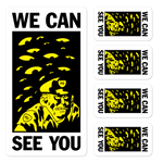 BEN SEARS We Can See You Sticker Sheet