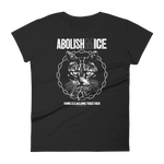 CAT MAGIC PUNKS Abolish (M)ICE Women's Fitted Shirt