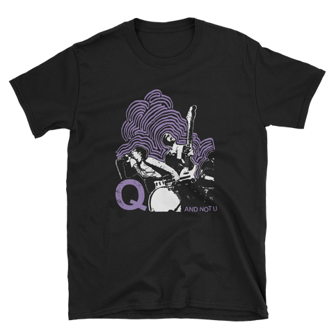 Q AND NOT U Lavender Lines Shirt