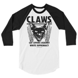 CAT MAGIC PUNKS CLAWS 3/4 Sleeve Raglan Shirt