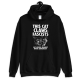 CAT MAGIC PUNKS Claws Fascists Hooded Sweatshirt
