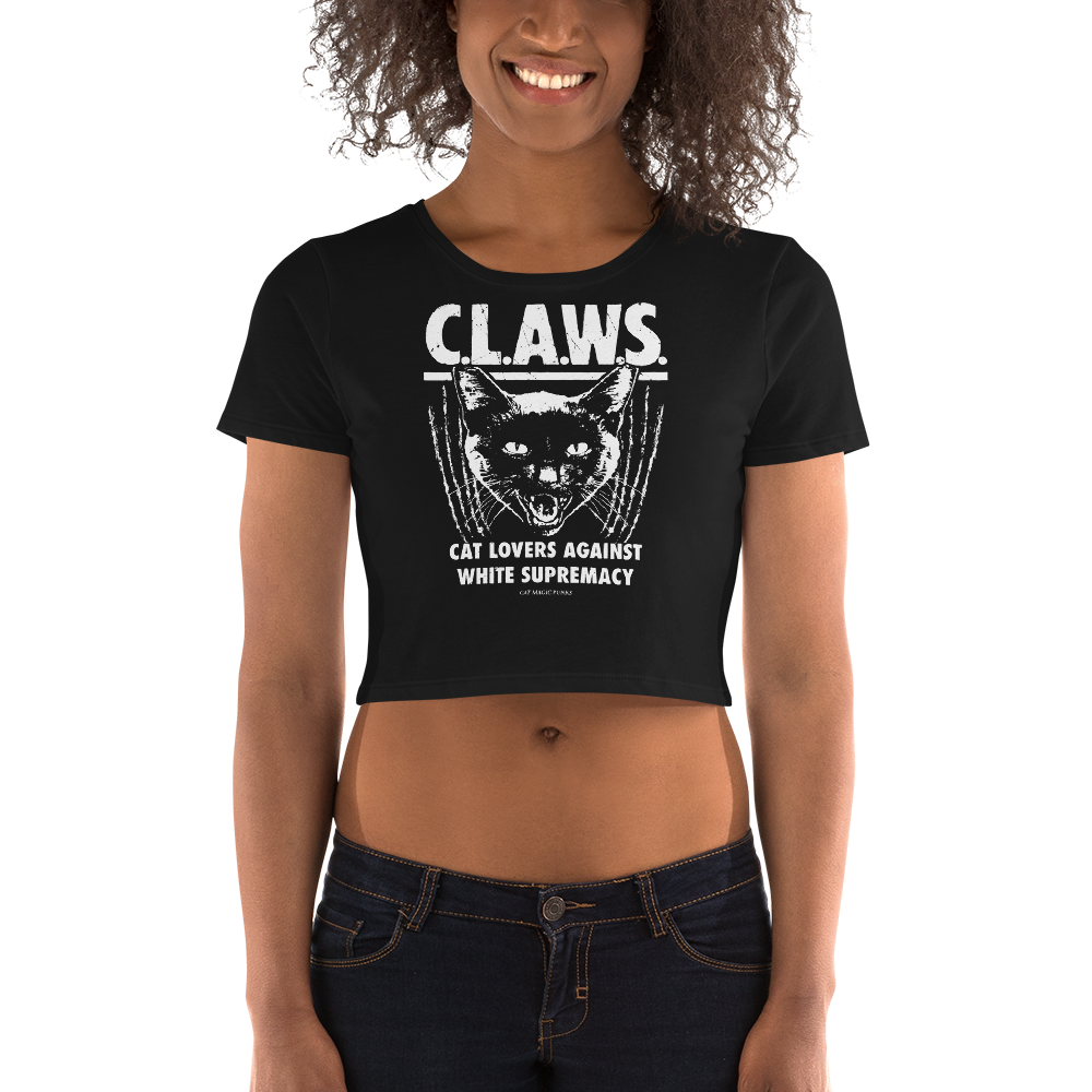 CAT MAGIC PUNKS CLAWS Crop Top Tee Shirt Killer