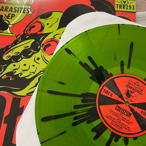COLISEUM Parasites 12" Green/Black Splatter ARCHIVE SALE