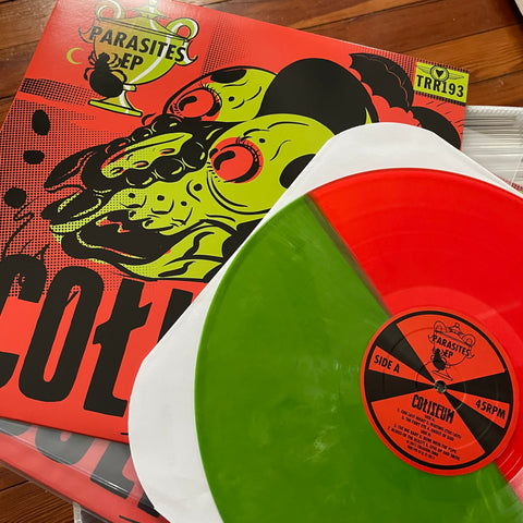 COLISEUM Parasites 12" Orange/Green ARCHIVE SALE