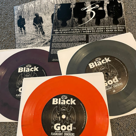 BLACK GOD Three 7" Multiple Colors ARCHIVE SALE