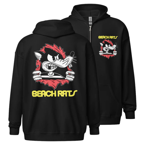 BEACH RATS Brigade Zip Up Hoodie