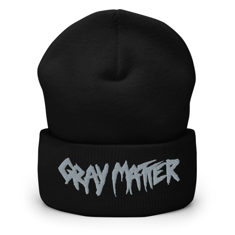 GRAY MATTER Embroidered Beanie