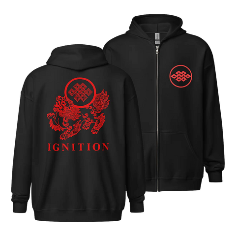 IGNITION Anger Means Zip-Up Hoodie