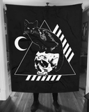 CAT MAGIC PUNKS Bastet Black Blanket