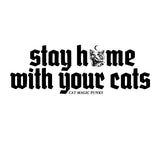CAT MAGIC PUNKS Stay Home Eternal White Shirt