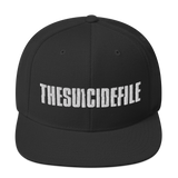 SUICIDE FILE Embroidered Snapback Hat