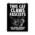 CAT MAGIC PUNKS Claws Fascists Poster