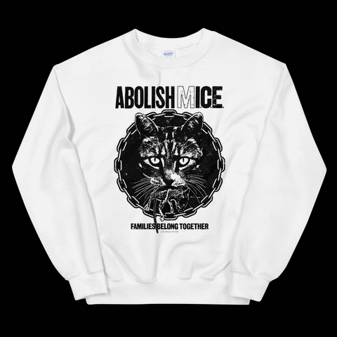 CAT MAGIC PUNKS Abolish (M)ICE Crewneck Sweatshirt