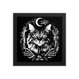 CAT MAGIC PUNKS Yule Cat Poster Framed - LIMITED EDITION