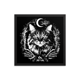 CAT MAGIC PUNKS Yule Cat Poster Framed - LIMITED EDITION