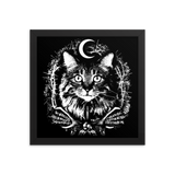 CAT MAGIC PUNKS Yule Cat Poster Framed - LIMITED EDITION