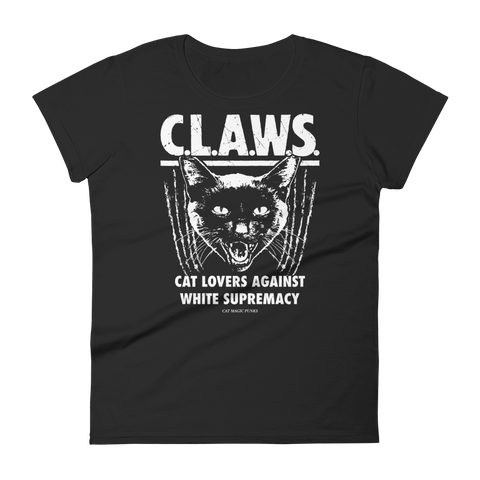 CAT MAGIC PUNKS CLAWS Women's Fitted Shirt