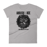 CAT MAGIC PUNKS Abolish (M)ICE Women's Fitted Shirt