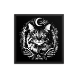 CAT MAGIC PUNKS Yule Cat Poster Framed - LIMITED EDITION
