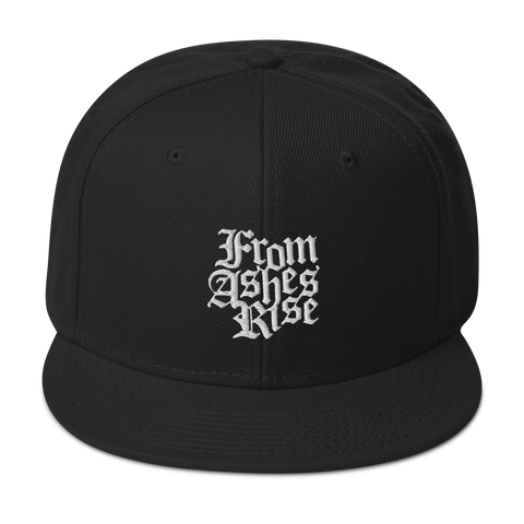 FROM ASHES RISE Stacked Logo Snapback Hat
