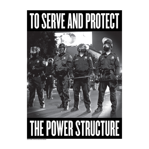 STEALWORKS Who Protects Who? 18x24" Art Print