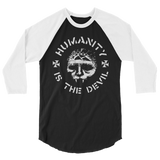 INTEGRITY Humanity Is The Devil 3/4 Sleeve Raglan Shirt