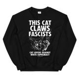 CAT MAGIC PUNKS Claws Fascists Crewneck Sweatshirt