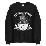 CAT MAGIC PUNKS Kitty Cup Crewneck Sweatshirt