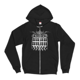 JUCIFER White Wall Zip-Up Hoodie