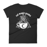 CAT MAGIC PUNKS Kitty Cup Women's Fitted Shirt