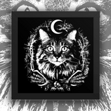 CAT MAGIC PUNKS Yule Cat Poster Framed - LIMITED EDITION